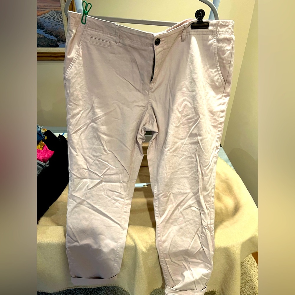 Target chino pant, light pink/nude, size 18 slim/straight fit jean